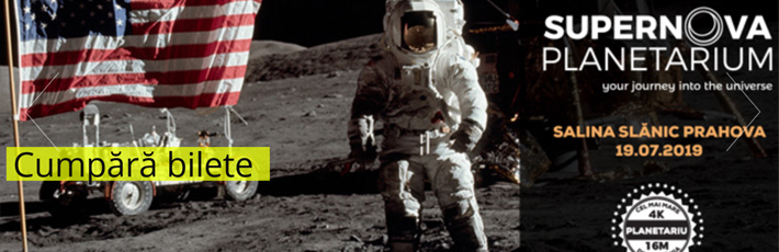 Vă invităm la Spectacolul de stele in Salina Slanic - Vineri 19 iulie 2019 - Apollo 11 - 50 de ani de la aselenizare